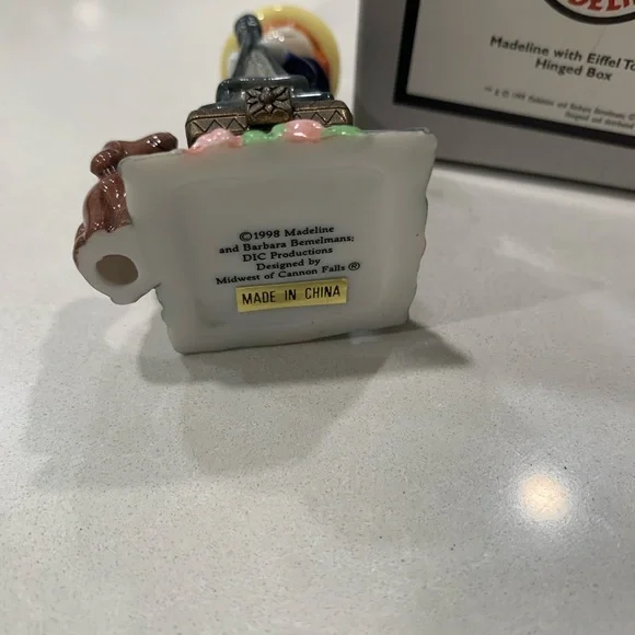 Madeline Collectible Hinged Box with Eiffel Tower - Midwest of Cannon Falls - Picture 2 of 3